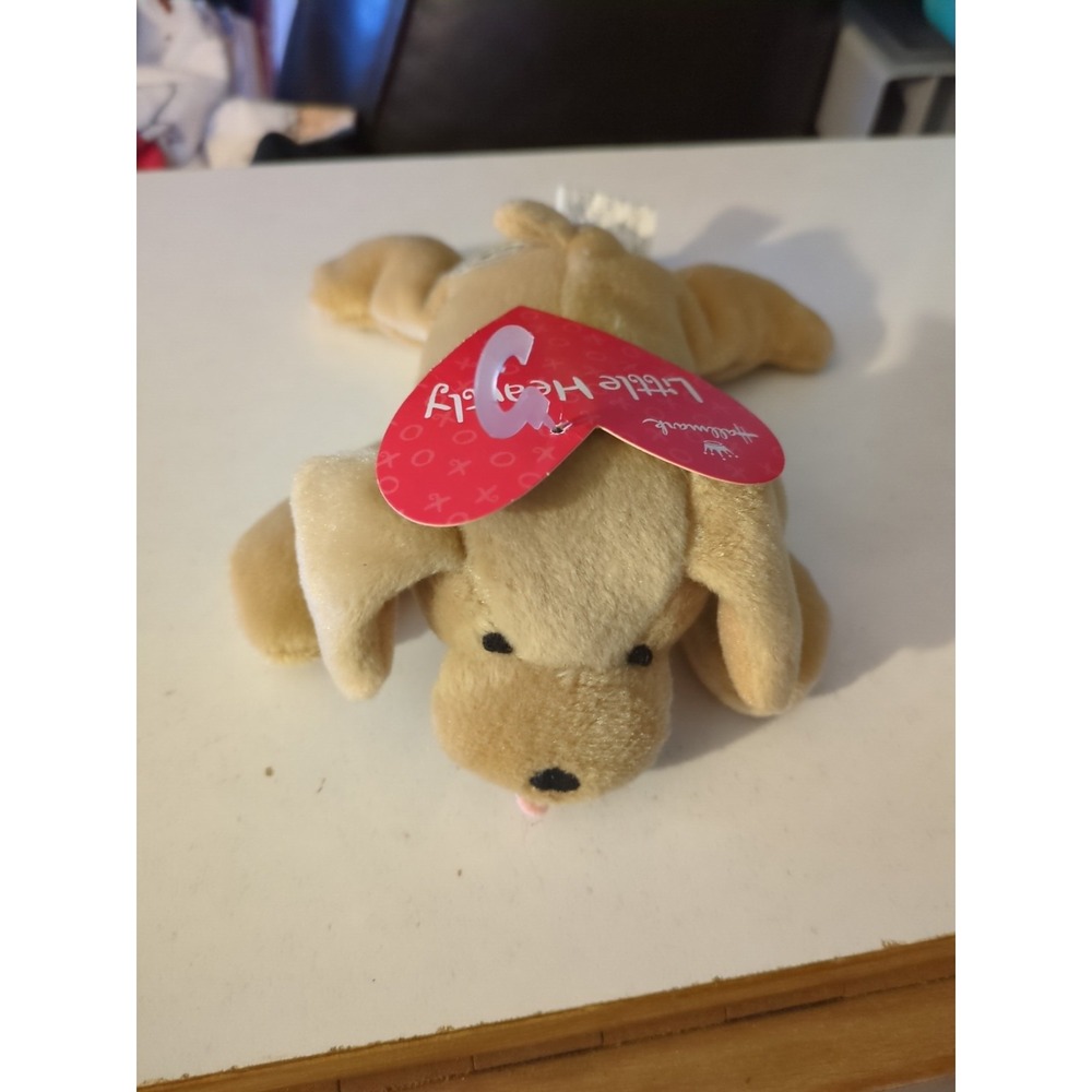 NWT Hallmark Vintage Valentine's Day Plush Small Dog Puppy Toy 6" Little Heartly